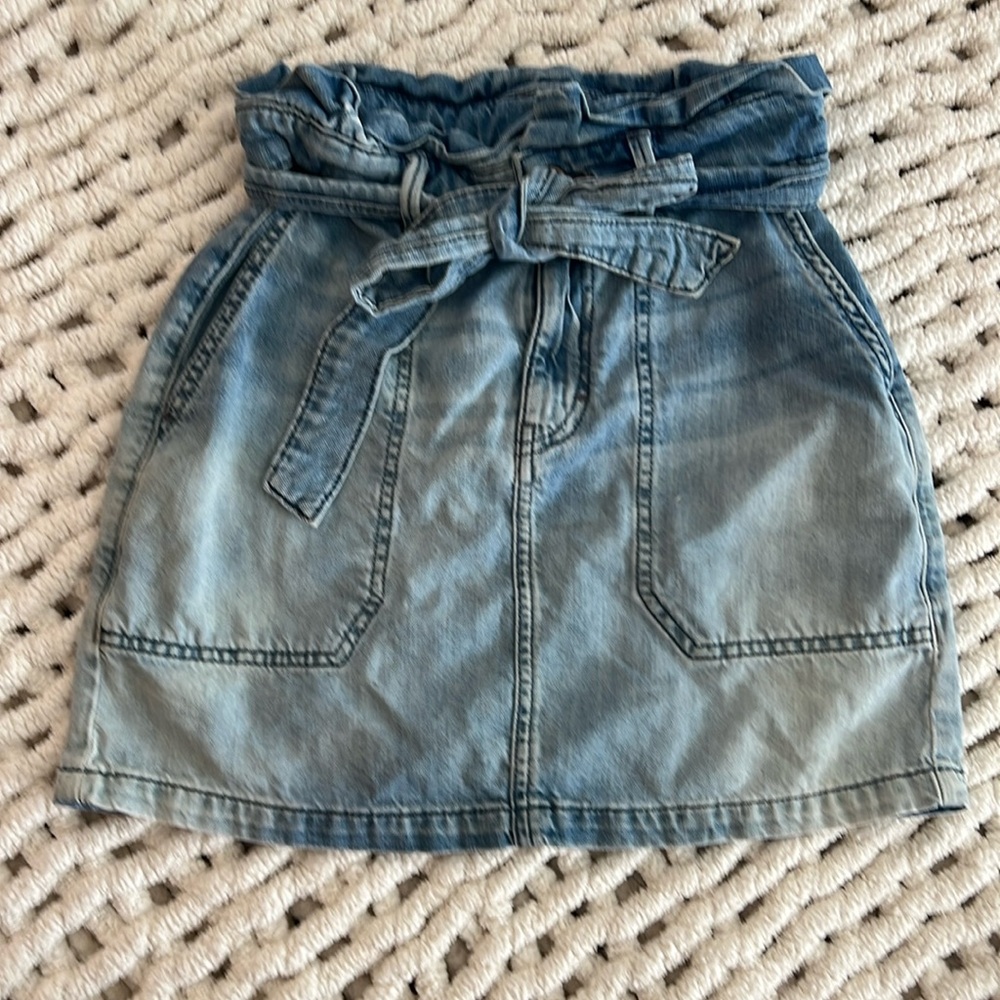 Free People denim skirt